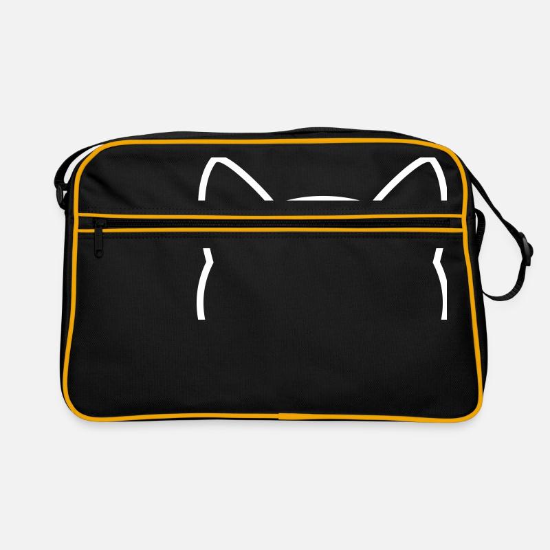Contour d'icône de chat Sac Retro