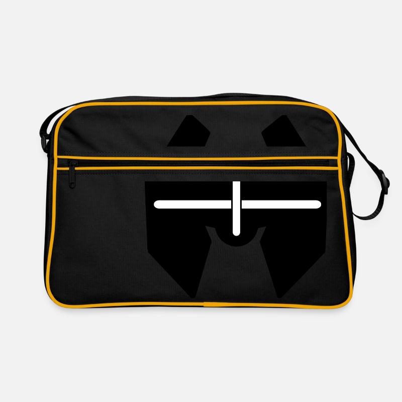 Ravewear Logo Tekno - Retro Tasche - Schwarz/Gold
