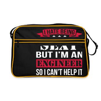 I Hate Being Sexy But I'm Engineer - Retro Bag - black/gold - Front