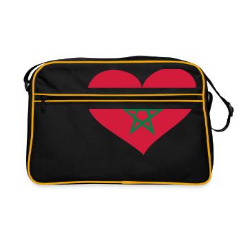 Marokko Herz; Heart Morocco - Sac Retro - noir/or - Devant
