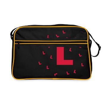 L Plates (Hen Night) - Retro Bag - black/gold - Front
