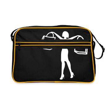 Woman Shopping - Retro Bag - black/gold - Front