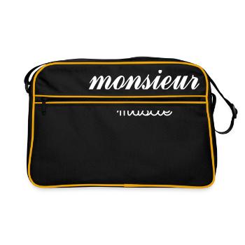 Monsieur Muscle - Sac Retro - noir/or - Devant
