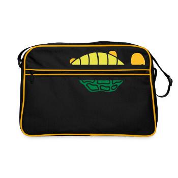 awaiting cane toad tanks - Retro Bag - black/gold - Front