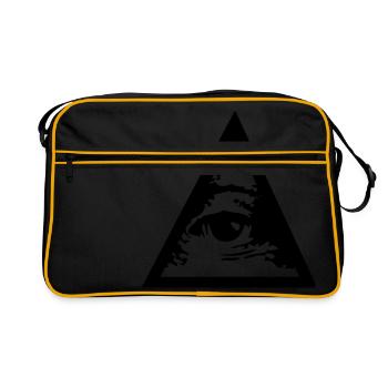 Triangle - Retro Tasche - Schwarz/Gold - Vorne