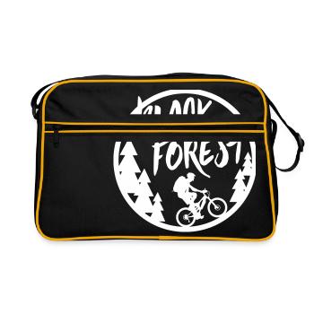 Black Forest Biker - Retro Tasche - Schwarz/Gold - Vorne