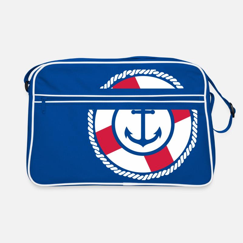 Rettungsring Anker Retro Tasche