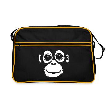 Monkeys - Retro Bag - black/gold - Front