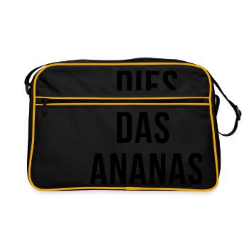 CE L'ANANAS - Sac Retro - noir/or - Devant