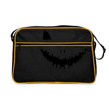 Masque d'Halloween - Conception drôle de protège-dents - Sac Retro - noir/or - Devant