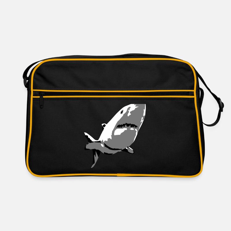 Shark - Retro Bag - black/gold