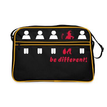 be different! - be different (witch) - Retro Bag - black/gold - Front