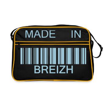 Made in Breizh Bretagne - Sac Retro - noir/or - Devant