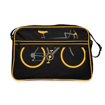 A fast road bike - Retro Bag - black/gold - Front