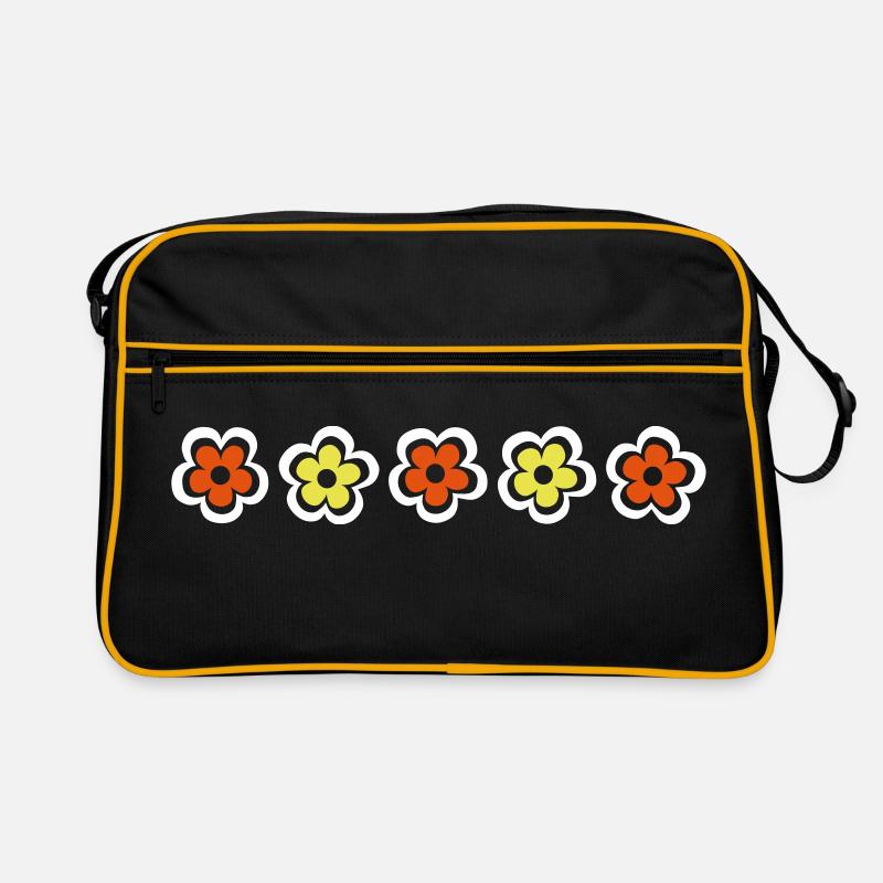 Retro Blumen Retro Tasche