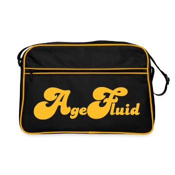 AgeFluid - Retro Tasche - Schwarz/Gold - Vorne