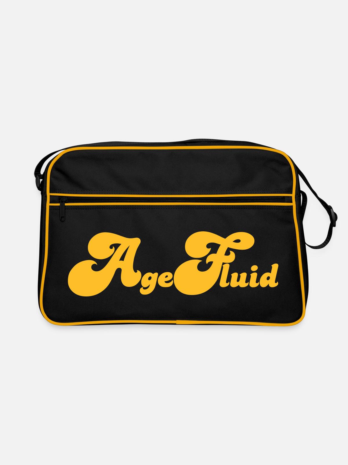 AgeFluid - Retro Bag - black/gold - Front
