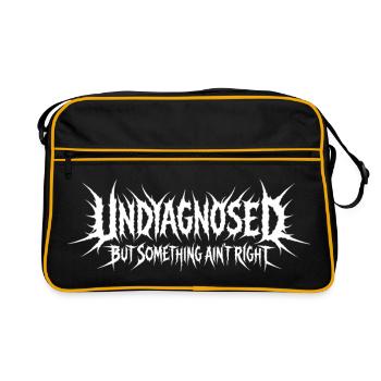 Not diagnosed, but something is wrong - Retro Bag - black/gold - Front