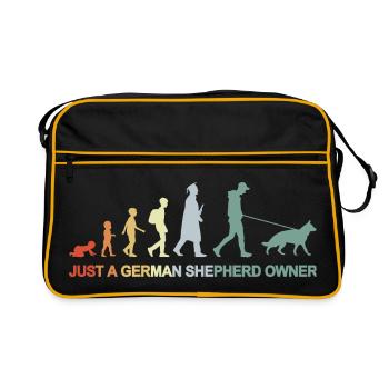 Evolution German Shepherd Owner - Retro Bag - black/gold - Front