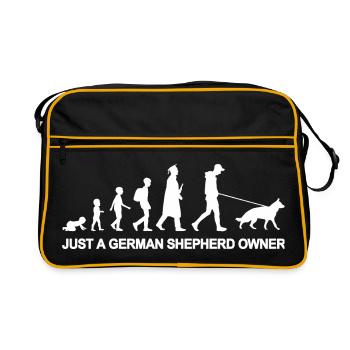 Just A German Shepherd Owner - Retro Bag - black/gold - Front