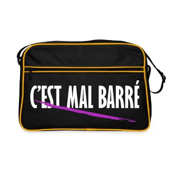 C'est mal barré - Sac Retro - noir/or - Devant