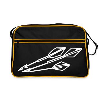 Arc et flèches - Sac Retro - noir/or - Devant