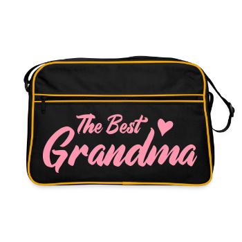 Best Granny Rosé Font - Retro Bag - black/gold - Front