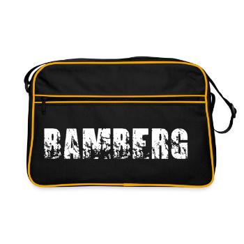 Bamberg - Retro Tasche - Schwarz/Gold - Vorne
