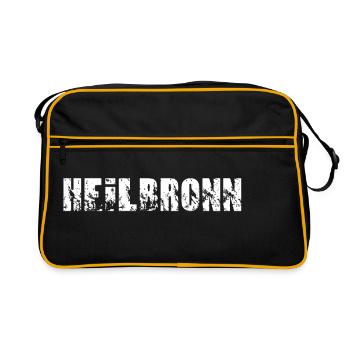 Heilbronn - Retro Tasche - Schwarz/Gold - Vorne