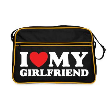 J’aime ma petite amie - Sac Retro - noir/or - Devant