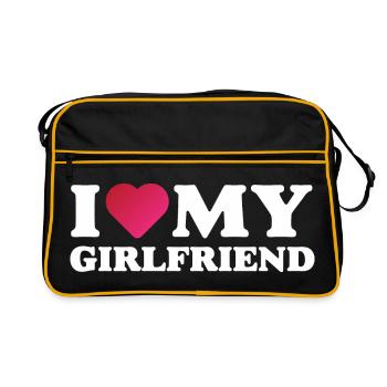 J’aime ma petite amie - Sac Retro - noir/or - Devant