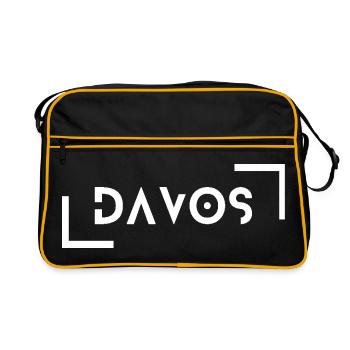 Davos - Retro Tasche - Schwarz/Gold - Vorne