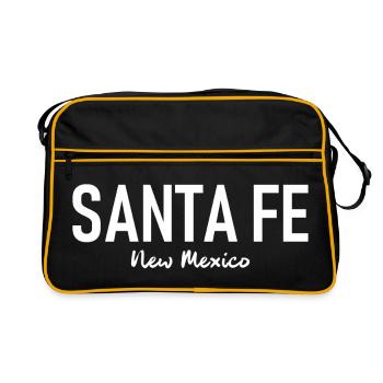 Santa Fe - Nouveau-Mexique - États-Unis - Amérique - Amérique - Sac Retro - noir/or - Devant
