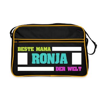 Mother Ronja - Retro Bag - black/gold - Front