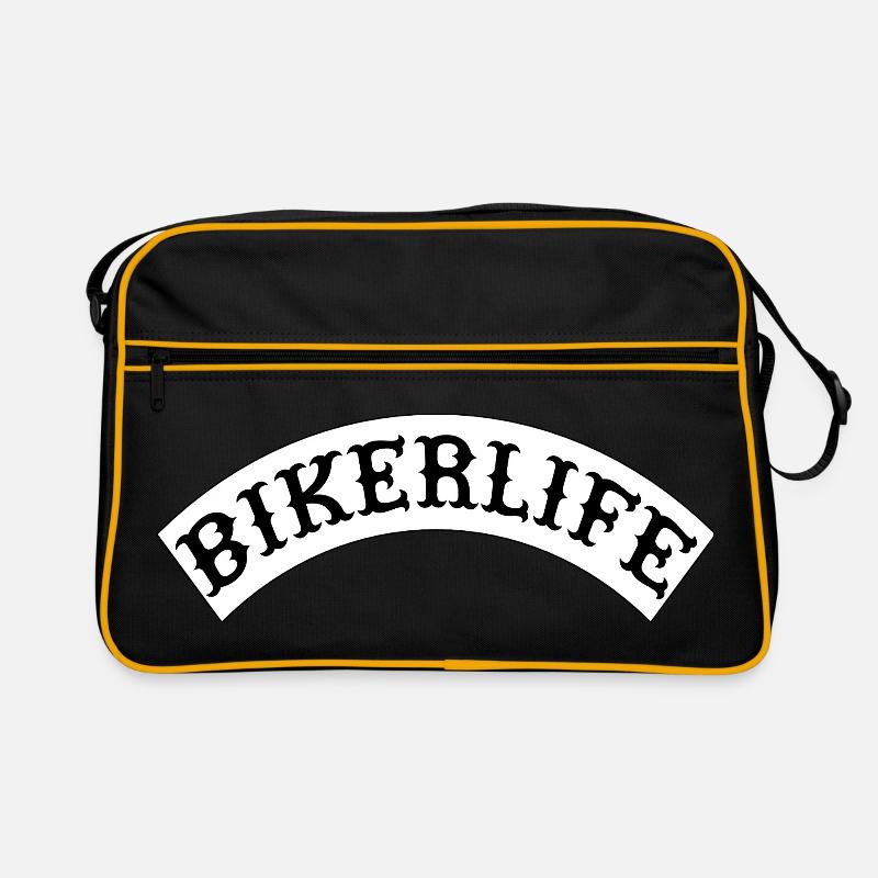 Lettrage Bikerlife Arc Sac Retro