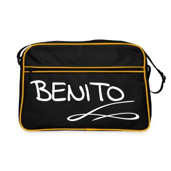 Benito comme prénom - Sac Retro - noir/or - Devant