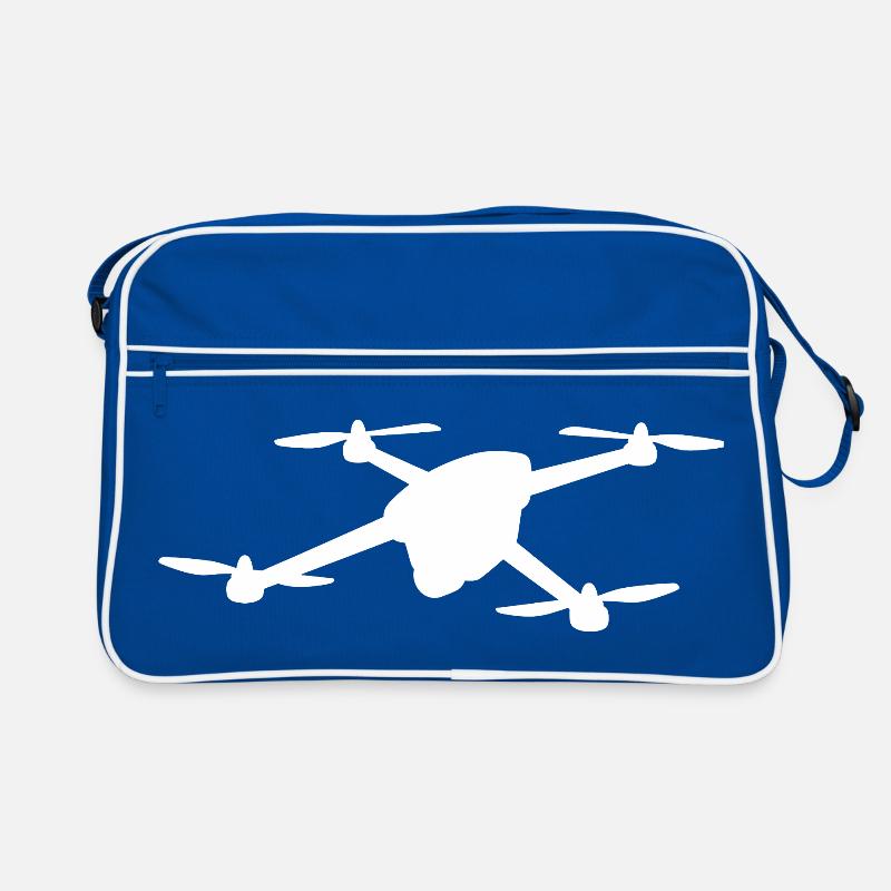 Funny Drone Pilot Cartoon Hobby Pilot Retro Bag