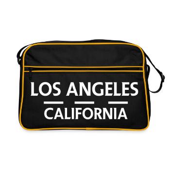 Los Angeles California - Retro Bag - black/gold - Front