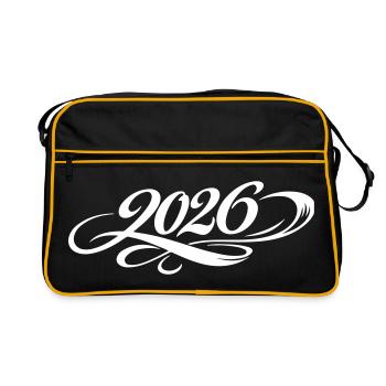 Année 2026 - Sac Retro - noir/or - Devant