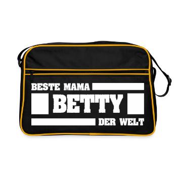 cadeau pour Betty - Sac Retro - noir/or - Devant