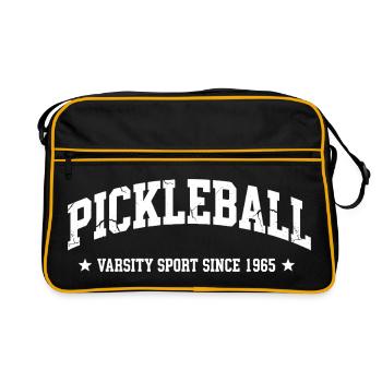 Pickleball Varsity Vintage 1965 - Retro Bag - black/gold - Front