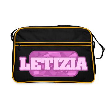 Letizia en tant qu’organique - Sac Retro - noir/or - Devant