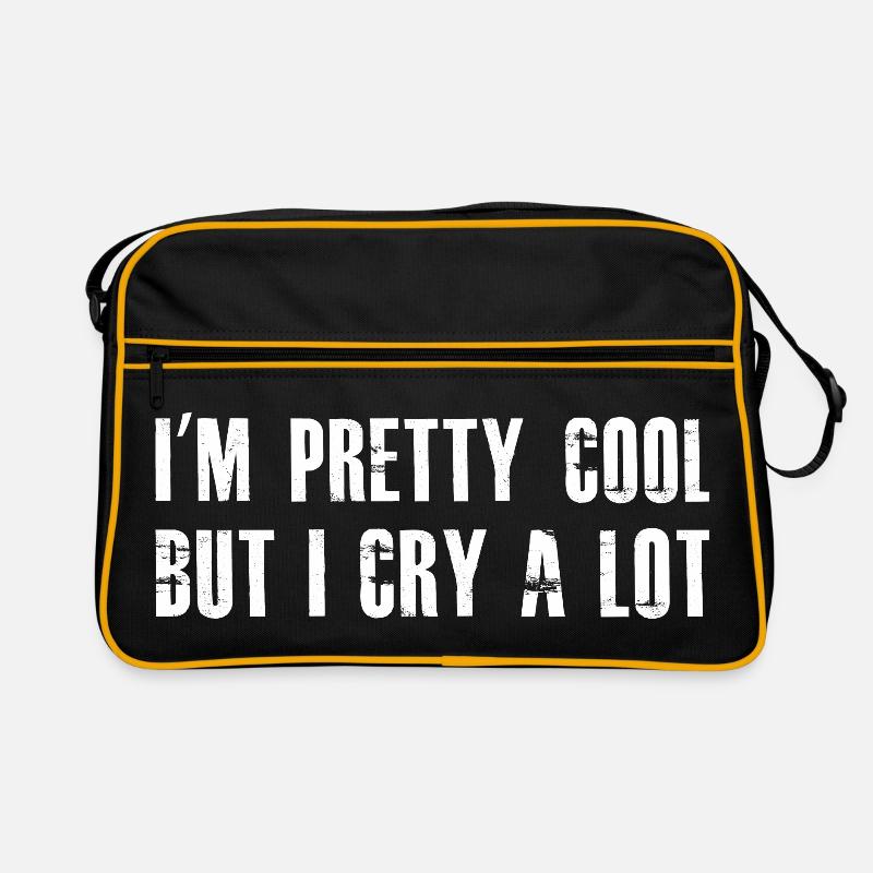 Je suis plutôt cool mais je pleure beaucoup Sac Retro
