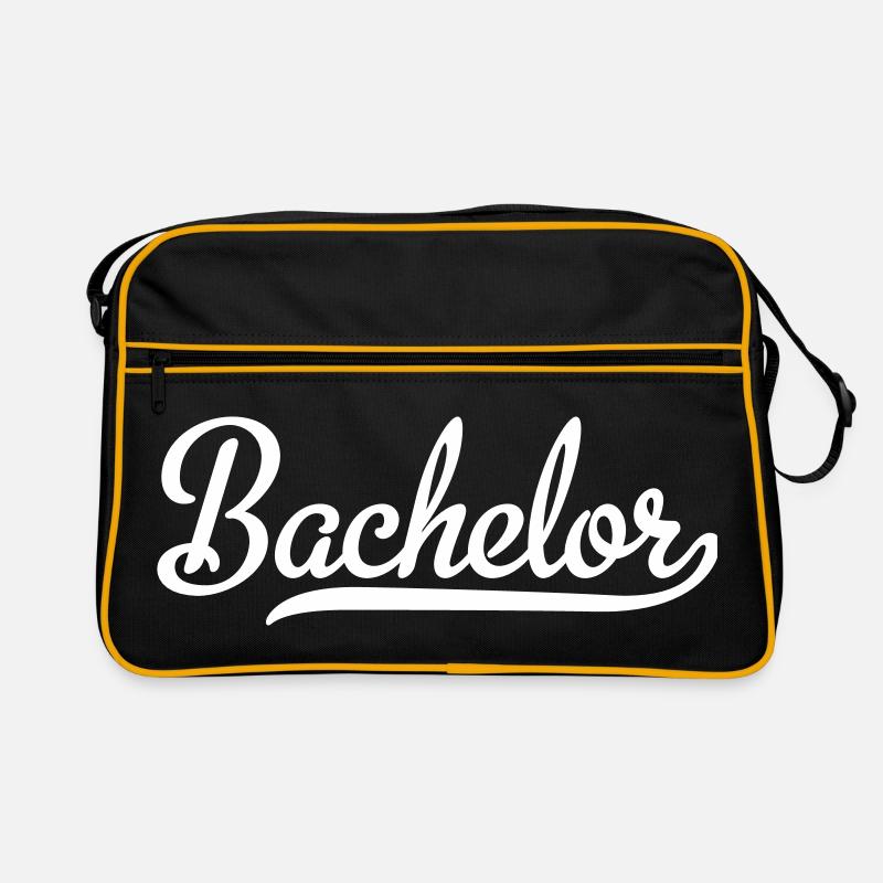 Bachelor - Retro Tasche - Schwarz/Gold