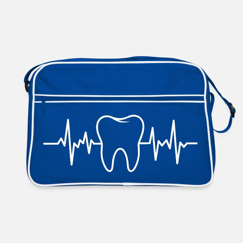 Tooth Heart Rhythm Design Retro Bag