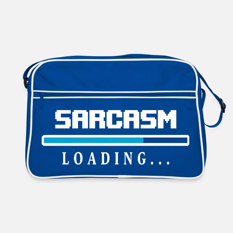 Sarcasm Loading Beam Saying Retro Bag