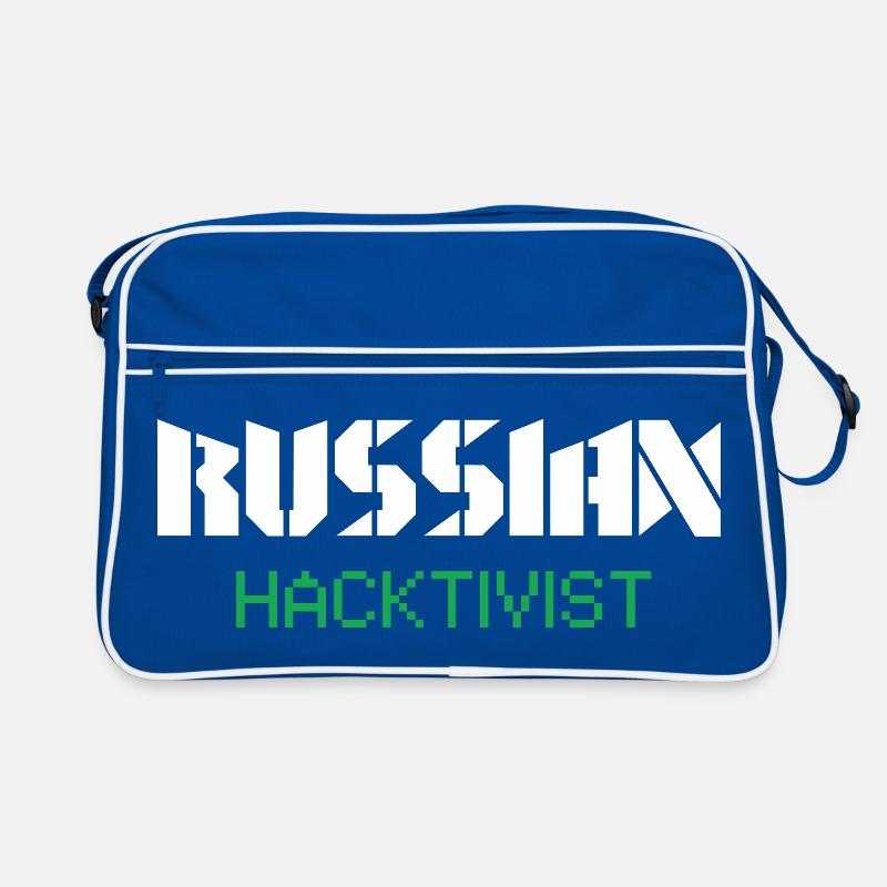 Conception de cybersécurité par hacktiviste russe Sac Retro