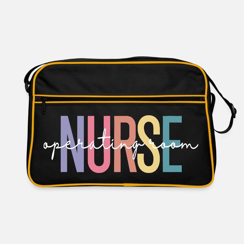Nurse OR Gradient Letter Design Retro Tasche