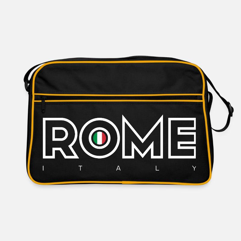 Drapeau italien de Rome O Emblem Sac Retro