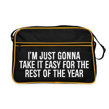 I'm just going to take it easy for the rest of the - Retro Bag - black/gold - Front